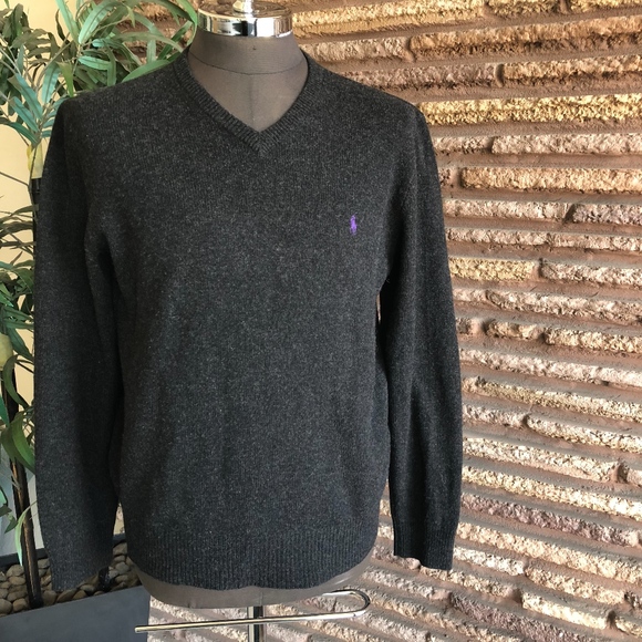 Polo Ralph Lauren Other - Polo Ralph Lauren Vintage Gray Lambswool Sweater